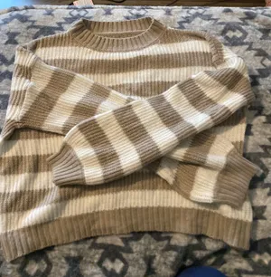 Flannel Sweatshirt Shein thumbnail 1