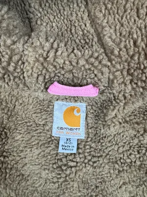 Carhartt Bubblegum Pink Hooded Sherpa-Lined Workwear Vest Size: XS (0/2) thumbnail 9