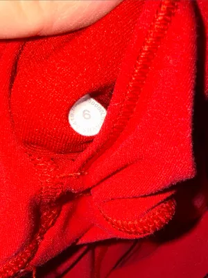 lululemon athletica Bright Red Capri Leggings with Wide Waistband thumbnail 5