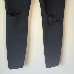 American Eagle Black Distressed NE(X)T Level Stretch Jegging Size 4 thumbnail 8