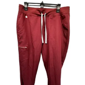 FIGS Scrub Pants Womens M Burgundy Technical Collection Cargo Nurse Jogger thumbnail 2