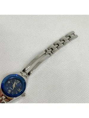 George women’s watch silver tone blue dial 19mm quartz analog up to 6” running thumbnail 4