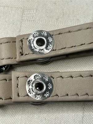 Tory Burch Taupe Leather-Accented Silver Chain Replacement Strap thumbnail 5