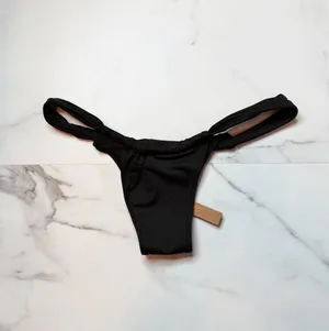 NWT Skims Signature Swim Ruched Thong Bikini Bottom thumbnail 4