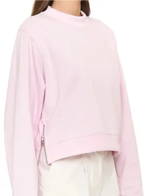 Acne Studios Bird Fleece Sweatshirt in Pink thumbnail 1