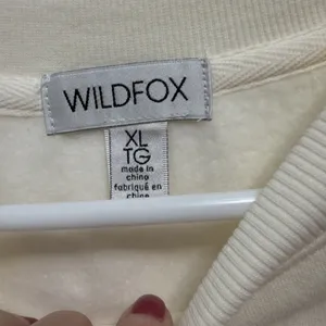 Wildfox Ski Bunny Cream Sweatshirt with Pink Accents thumbnail 3