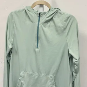 L.L. Bean Mint Green Quarter Zip Hoodie Active Pullover 509294 Size Medium thumbnail 3