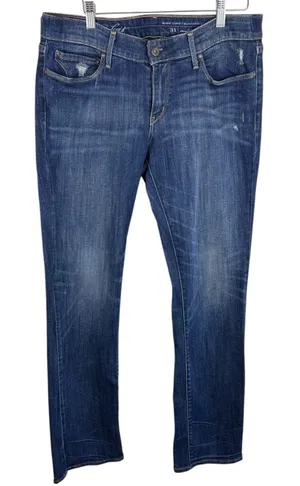 Levi's Medium Wash Slight‎ Curve Straight Leg Mid Rise Cotton Jeans Size 31 x 34 thumbnail 1