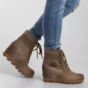 Sorel Lexie Waterproof Leather Wedge Boot Size 8.5 US thumbnail 2