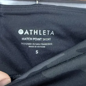 Athleta Black Camo Match Point Skort Women's Size S Pickleball Tennis Golf Gym thumbnail 3