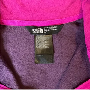 The North Face Fuchsia and Plum Fleece Quarter Zip Pullover thumbnail 3