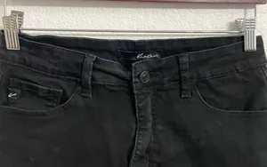 KanCan Womens Shorts Black Cutoffs Distressed Stretch Size 28 thumbnail 3