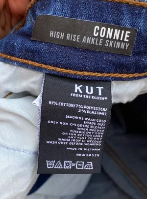 Kut From The Kloth High Rise Ankle Skinny jeans 12 thumbnail 4
