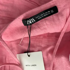 ZARA Wooden Bead Pink Linen Halter thumbnail 4