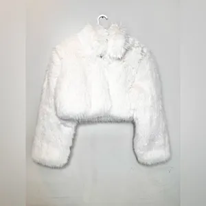 Alo Yoga Opulent Faux Fur Cropped Jacket Size Small Winter Coat LIMITED. thumbnail 3
