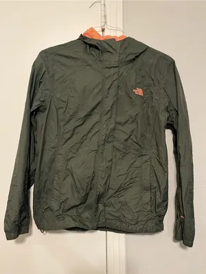 The North Face Women's Green Hooded Full Zip Waterproof Rain Jacket Size M thumbnail 2