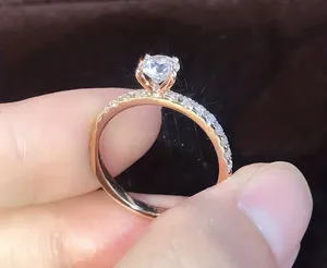 Ladies Gold-Plated Cubic Zirconia Ring Size 8 thumbnail 2