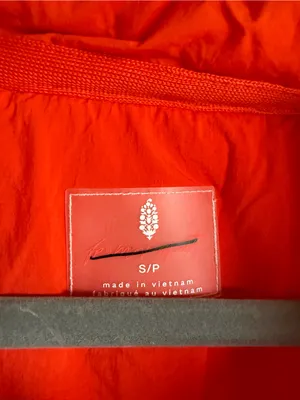 NWT FP Movement Pippa Packable Puffer Suit, Size Small, Orange Quilted Winter thumbnail 4