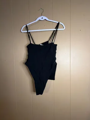Zara Asymmetrical Draped Bodysuit thumbnail 4