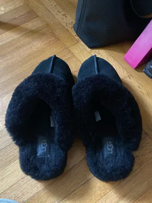 UGG Black Disquette Slippers Platform thumbnail 5