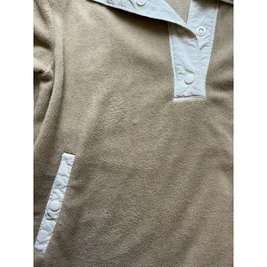 Columbia Womens Tan Cream Snap Fleece Pullover Sweater AL9102 Small thumbnail 6
