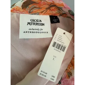 NWT Cecilia Pettersson for Anthropologie Floral Mini Skirt Size Large thumbnail 8