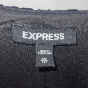 Express Womens Jacquard Velvet Leopard Sparkly Long‎ Sleeve Bodysuit Black XS thumbnail 4