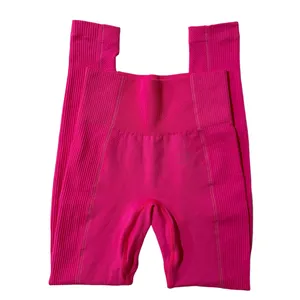 Pink Ultra Seamless Crop Top and Leggings Set thumbnail 5
