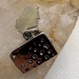Vintage Wisconsin State Swiss Cheese Charm Nickel Silver Souvenir Pendant thumbnail 2
