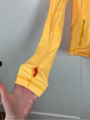 Lululemon Y2K size 4 define jacket mango yellow orange color trendy‎ spring cute thumbnail 2
