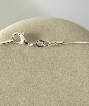 Pink Butterfly Necklace (65) Silver thumbnail 3