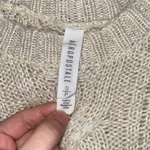 5/$30 🎈 Aeropostale‎ small cream Crewneck sweater thumbnail 5