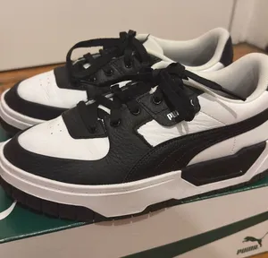 Puma Carina Street Platform Sneaker Black & White thumbnail 1