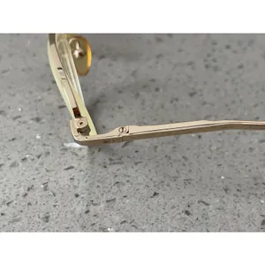 Boulevard Boutique Eyeglasses Frames ONLY B4152 44-20-135 Gold GD Round thumbnail 4