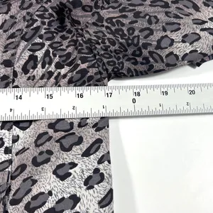 Anthropologie Joujou Gray Leopard Trench Short Double Breasted Jacket Large‎ EUC thumbnail 13