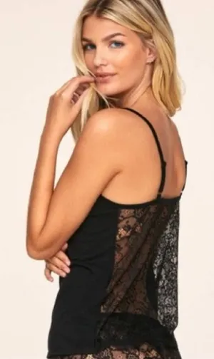 Adore Me Black Lace Back Camisole Size 2X thumbnail 1