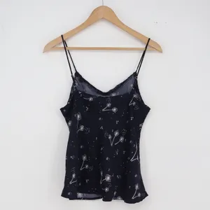 Gap Camisole Women M Love by Gap Navy Blue Dandelion Lace Trim Excellent thumbnail 4