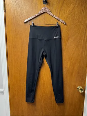 Forme Sculpt+ Leggings High Rise Pull On Obsidian Black Large Logo Fitness Gym thumbnail 13
