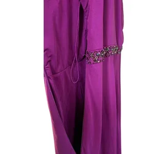 Adrianna Papell Boutique One Shoulder Formal Gown Sz 12‎ Purple Beaded thumbnail 6
