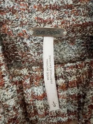 Free People Sweater Knit Mockneck Size L thumbnail 7