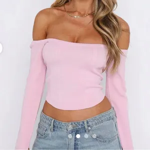 White Fox Boutique It’s Just Us Long Sleeve Corset Top Black thumbnail 6