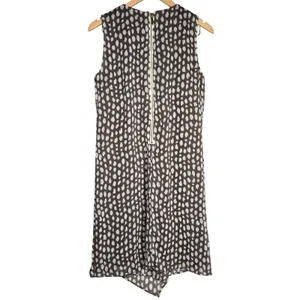 JBS Women's‎ Brown White Speckle Print Sleeveless Zipper Dress Size 10 thumbnail 2
