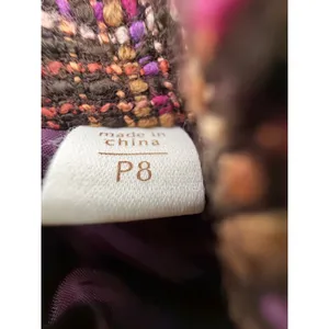 Coldwater Creek Womens Petite 8 Purple Pink Brown Tweed Blazer 3/4 Sleeve Jacket thumbnail 6