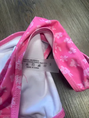 Pink Floral Shein Bathing Suit Set thumbnail 3