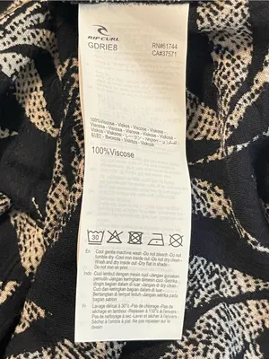 Rip Curl Black and whiteTropical Print Dress thumbnail 7
