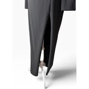 Lulus Black Long Sleeve Corset Accent Bodycon Maxi Dress Size M thumbnail 5