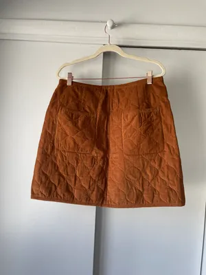 Madewell NWT Corduroy Quilted Mini Skirt thumbnail 4