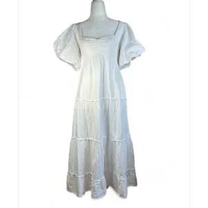 Show Me Your Mumu Odette Midi Dress in White Small Womens Long Cotton thumbnail 5