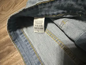 Light Blue Denim Button thumbnail 2