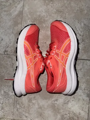 ASICS Women’s Coral-Orange Mesh Lace-Up Athletic Sneakers NWT thumbnail 4